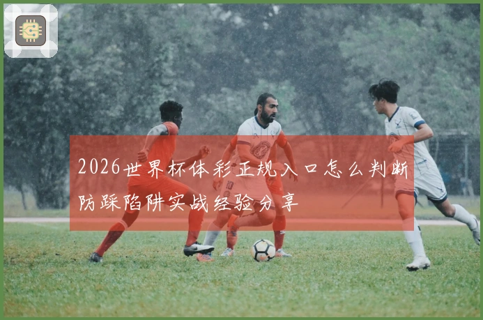 2026世界杯体彩正规入口怎么判断防踩陷阱实战经验分享